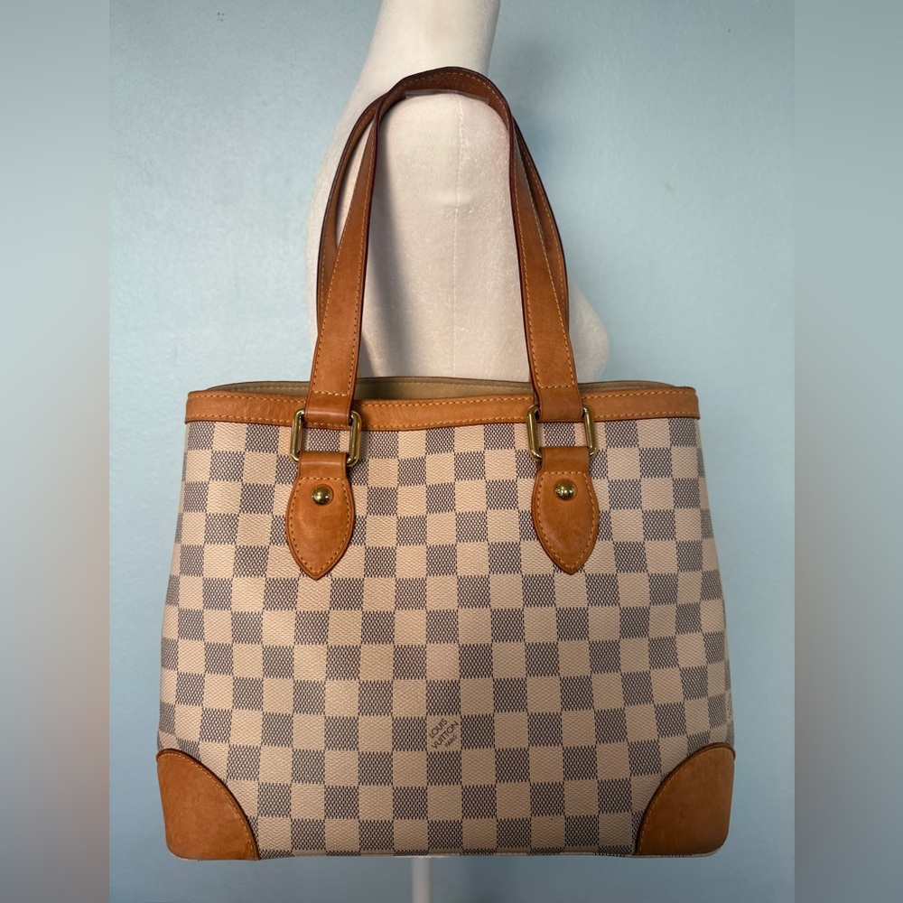 LOUIS VUITTON DAMIER AZUR HAMPSTEAD PM w/Dust Bag and Authentication, VGUC - Picture 7 of 17